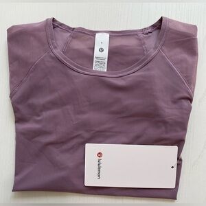 Lululemon Sculpt Short Sleeve Shirt Lavender Lux Size 6